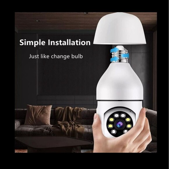 Wi-fi Light Bulb Security Camera - Picture 3 of 6